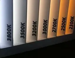 Examples of light temperatures